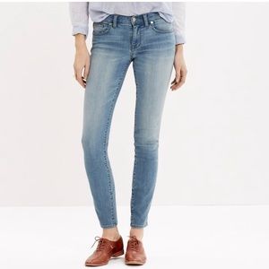 NWOT Madewell light wash skinny jean
